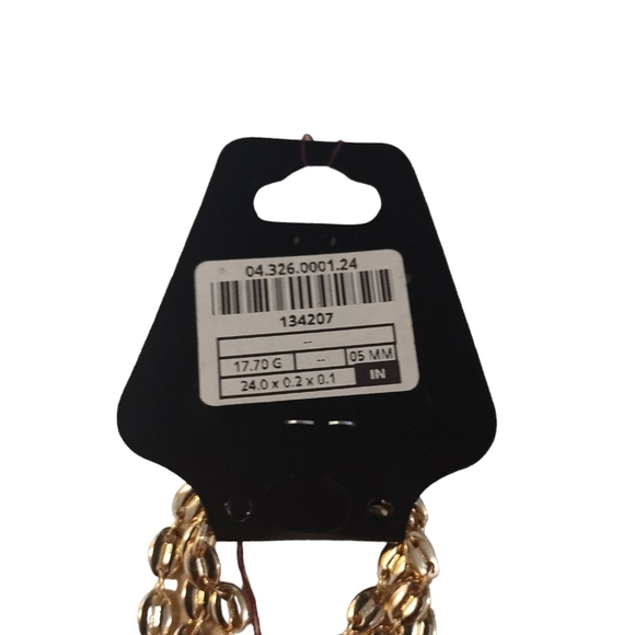 COPY - 18K  Real Gold Layered Filled 24 Inch 5mm Puffed Mariner Chain - Picture 3 of 4